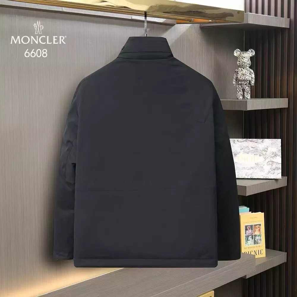 Moncler Down Feather Coat Long Sleeved For Men Versatile 3572