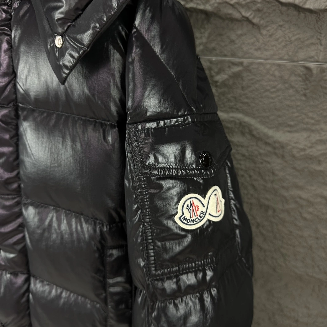 Moncler Down Feather Coat Long Sleeved For Unisex Trendy 1360