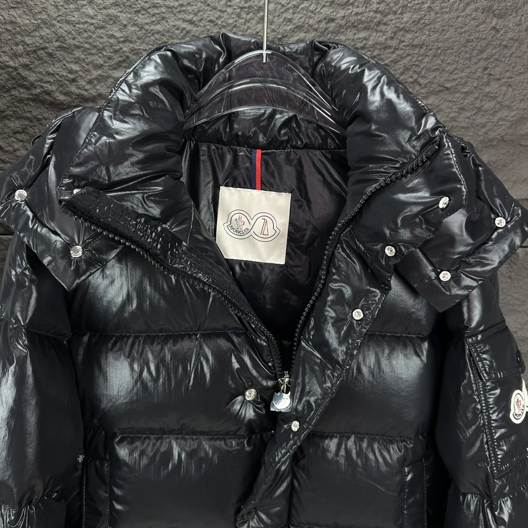 Moncler Down Feather Coat Long Sleeved For Unisex Trendy 1360