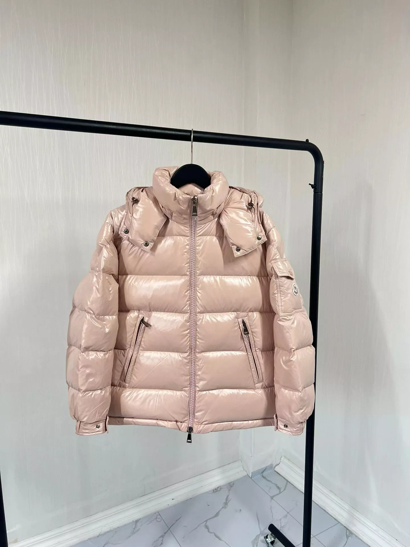 Moncler Down Feather Coat Long Sleeved For Women AllSeason 2162