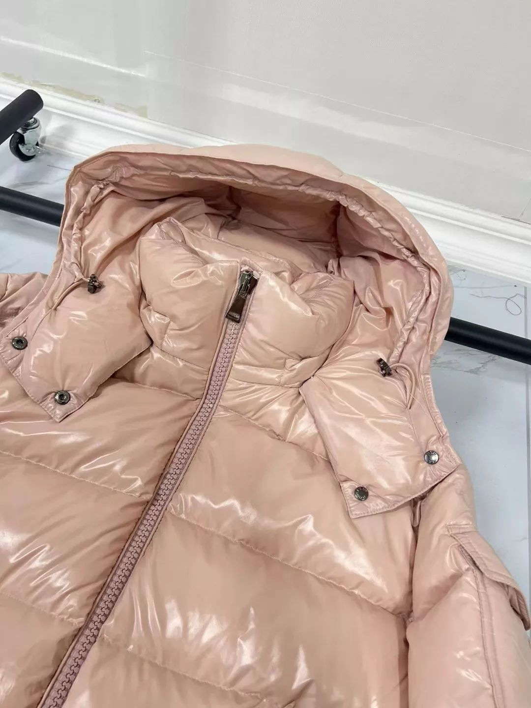 Moncler Down Feather Coat Long Sleeved For Women AllSeason 2162