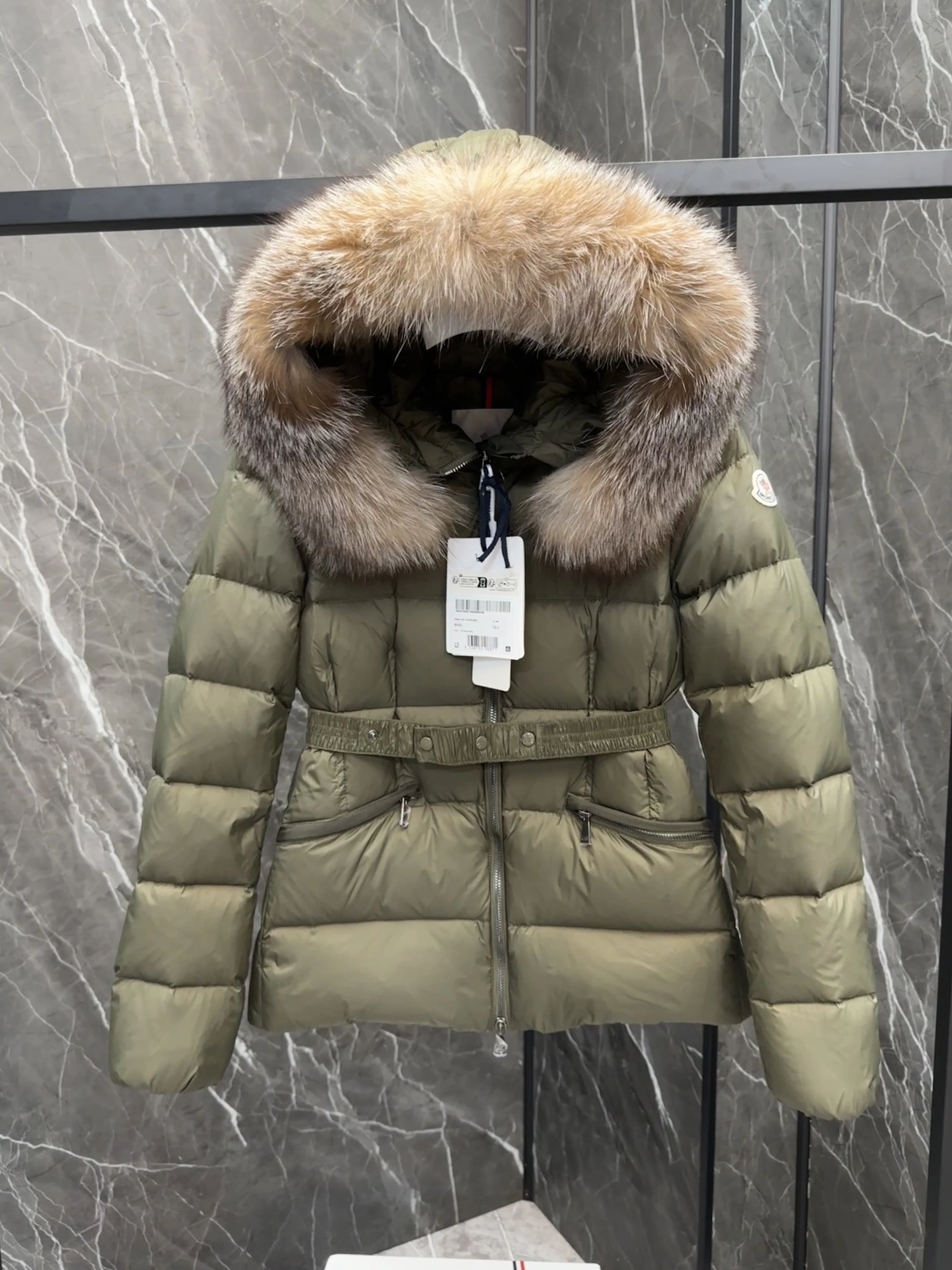 Moncler Down Feather Coat Long Sleeved For Women DailyWear 5071