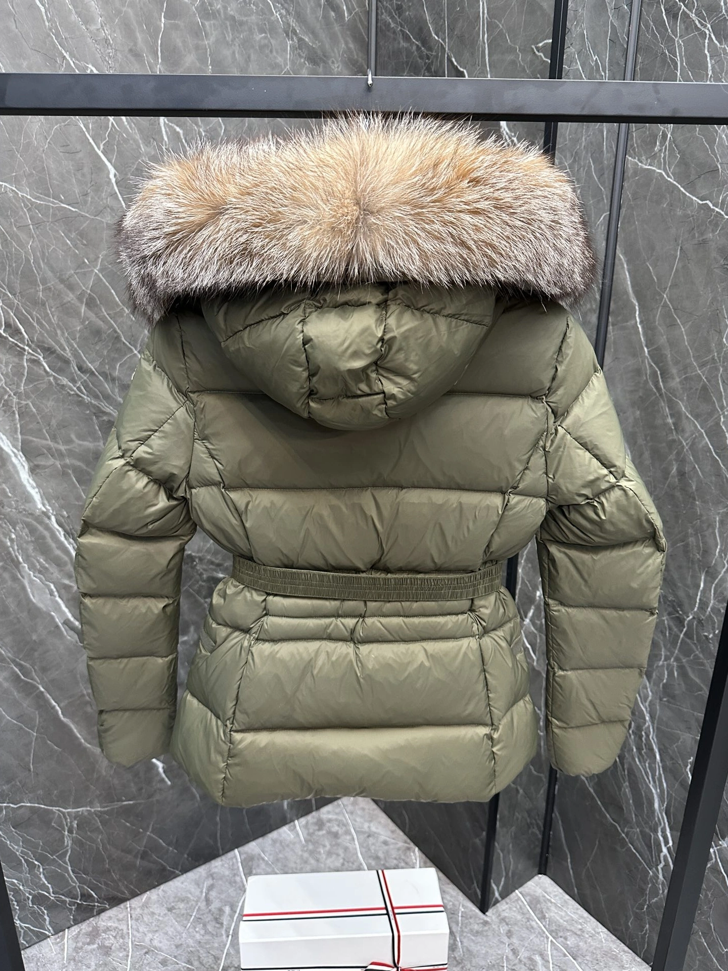 Moncler Down Feather Coat Long Sleeved For Women DailyWear 5071