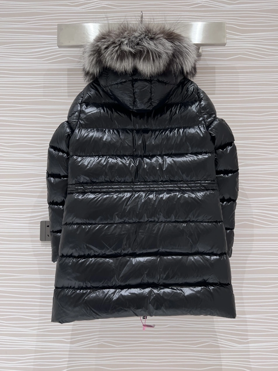 Moncler Down Feather Coat Long Sleeved For Women Elegant 9044