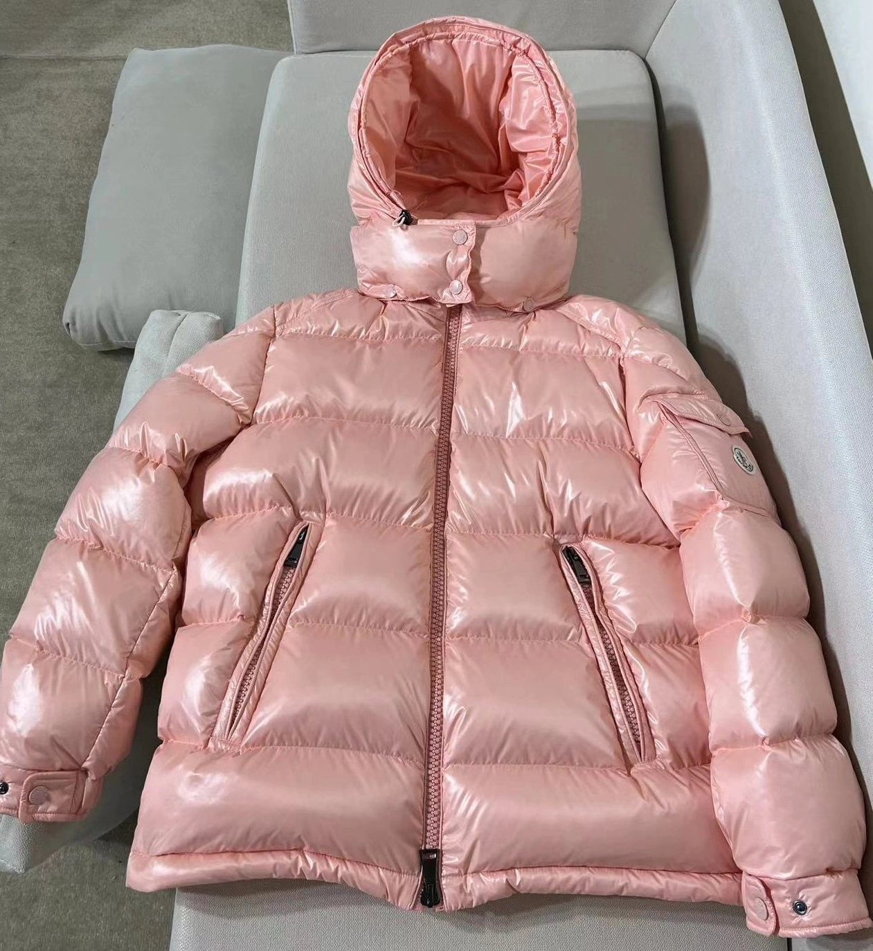 Moncler Down Feather Coat Long Sleeved For Women Functional 3018