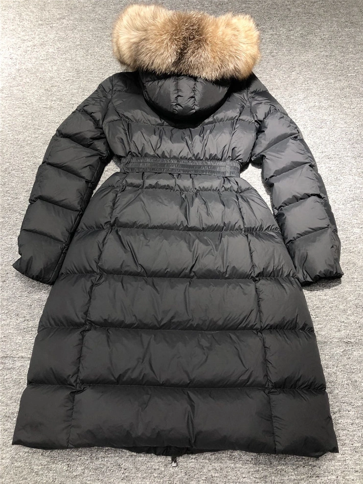 Moncler Down Feather Coat Long Sleeved For Women Minimalist 9935