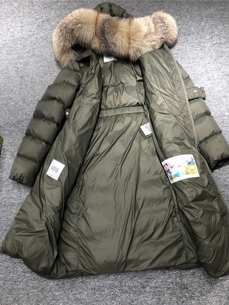 Moncler Down Feather Coat Long Sleeved For Women Popular 405