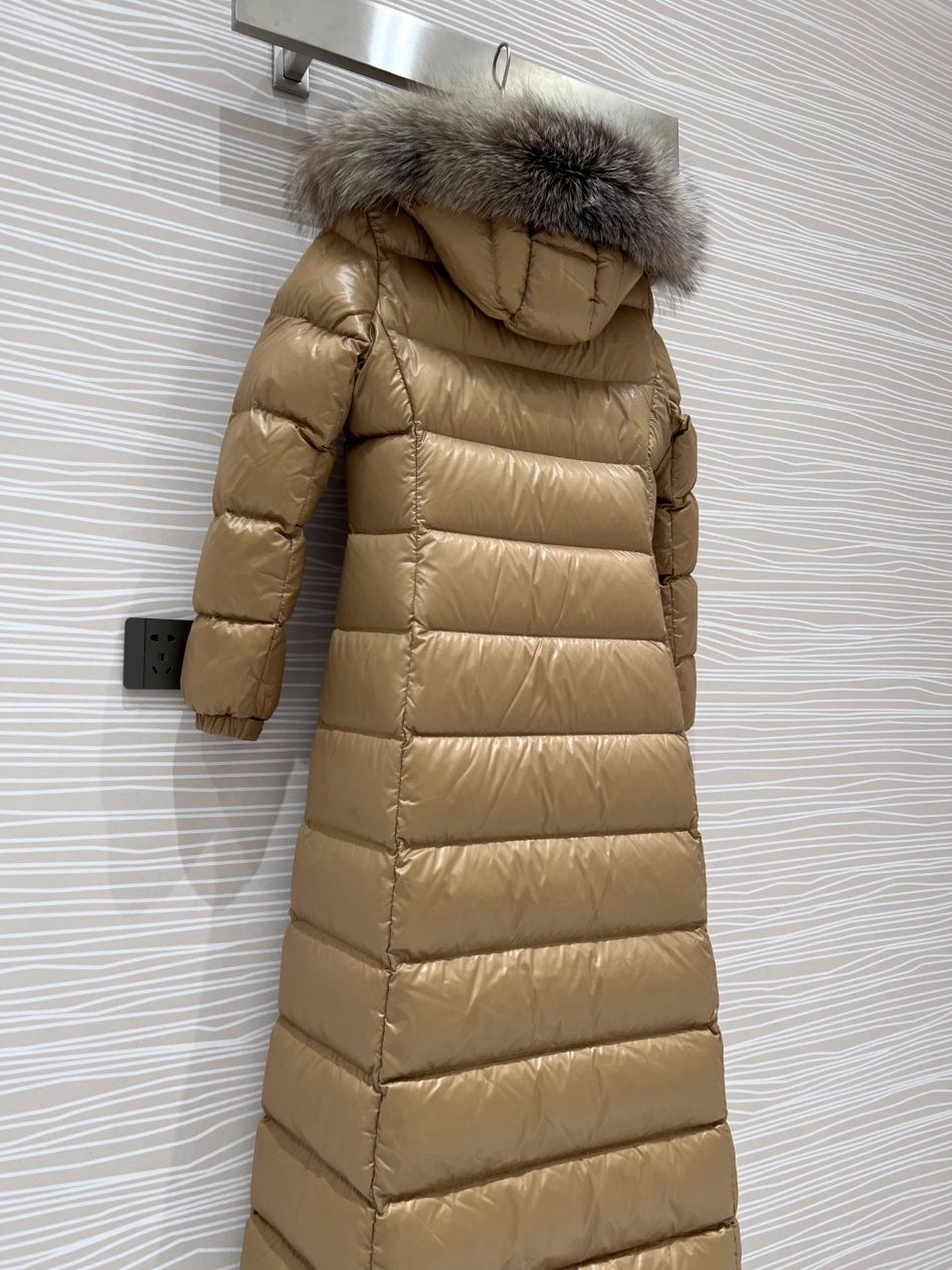 Moncler Down Feather Coat Long Sleeved For Women Versatile 8785