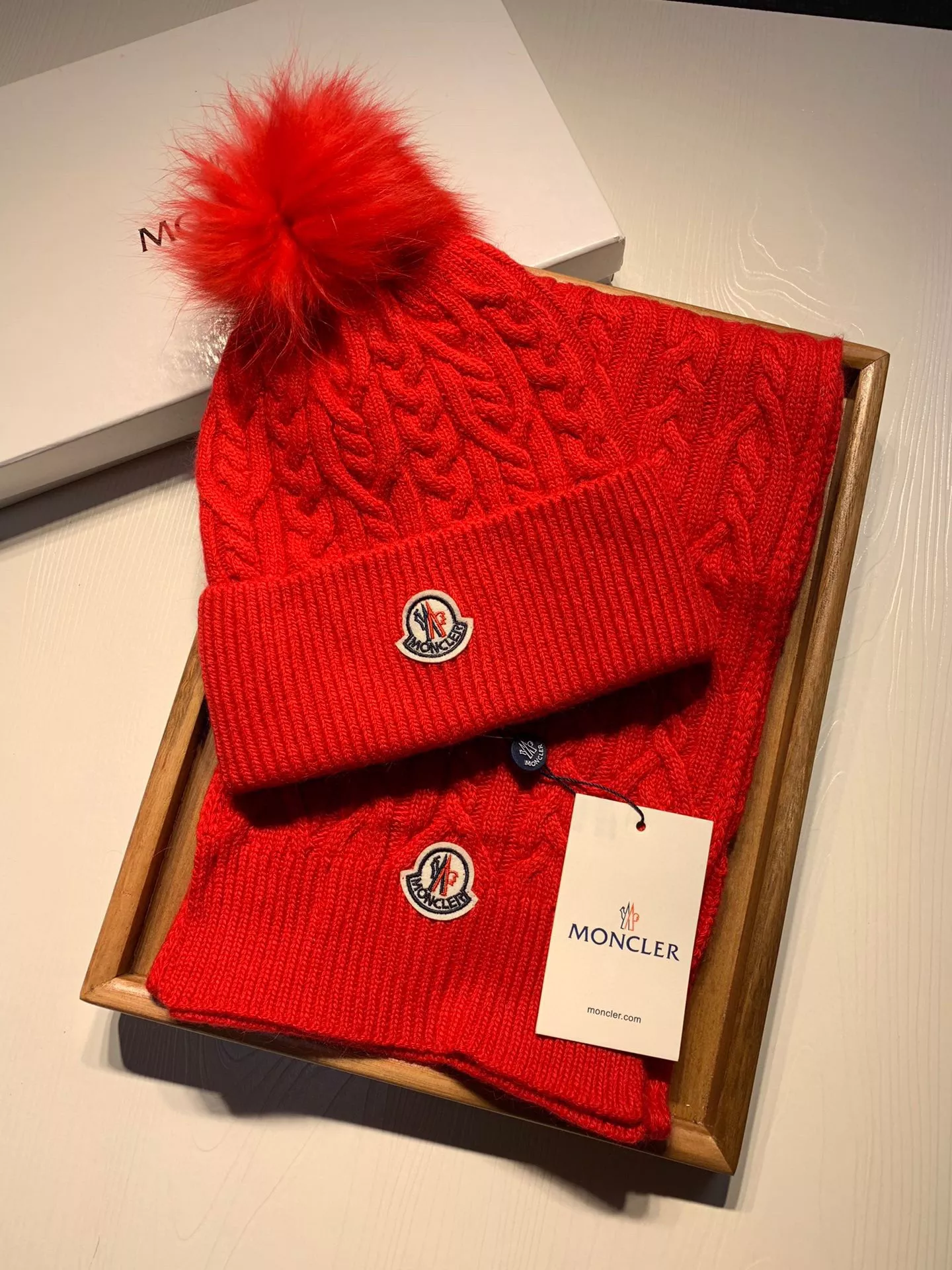 Moncler Hat and Scarf Set Functional 166