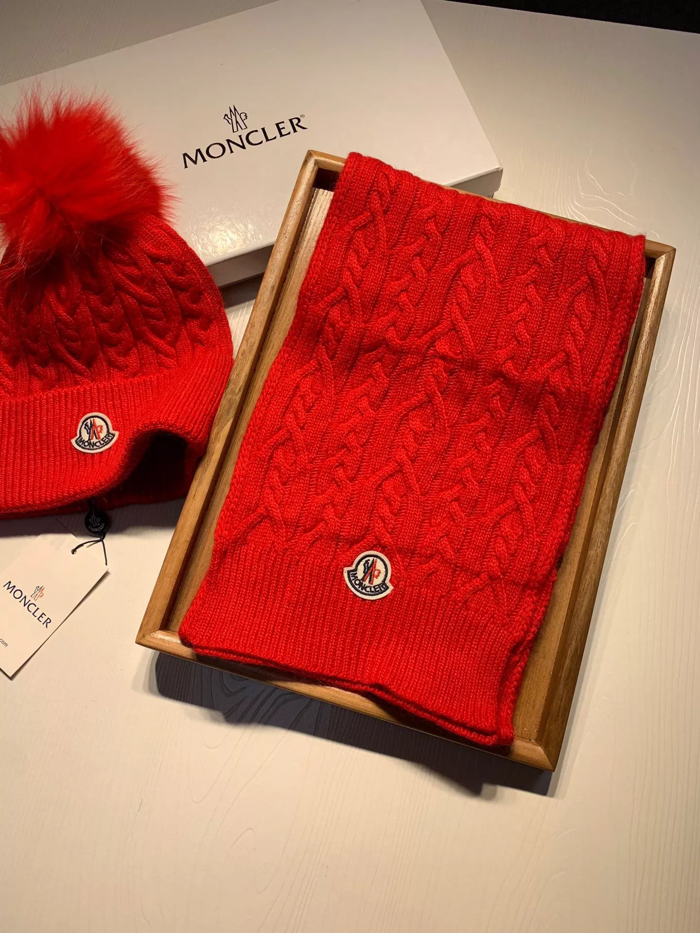 Moncler Hat and Scarf Set Functional 166