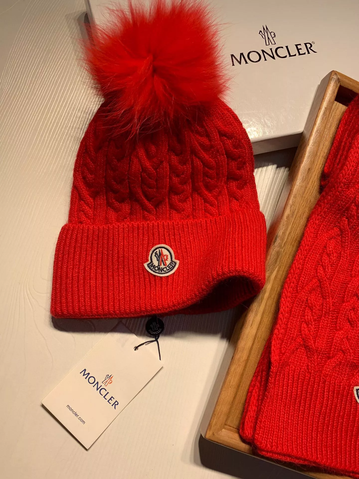 Moncler Hat and Scarf Set Functional 166