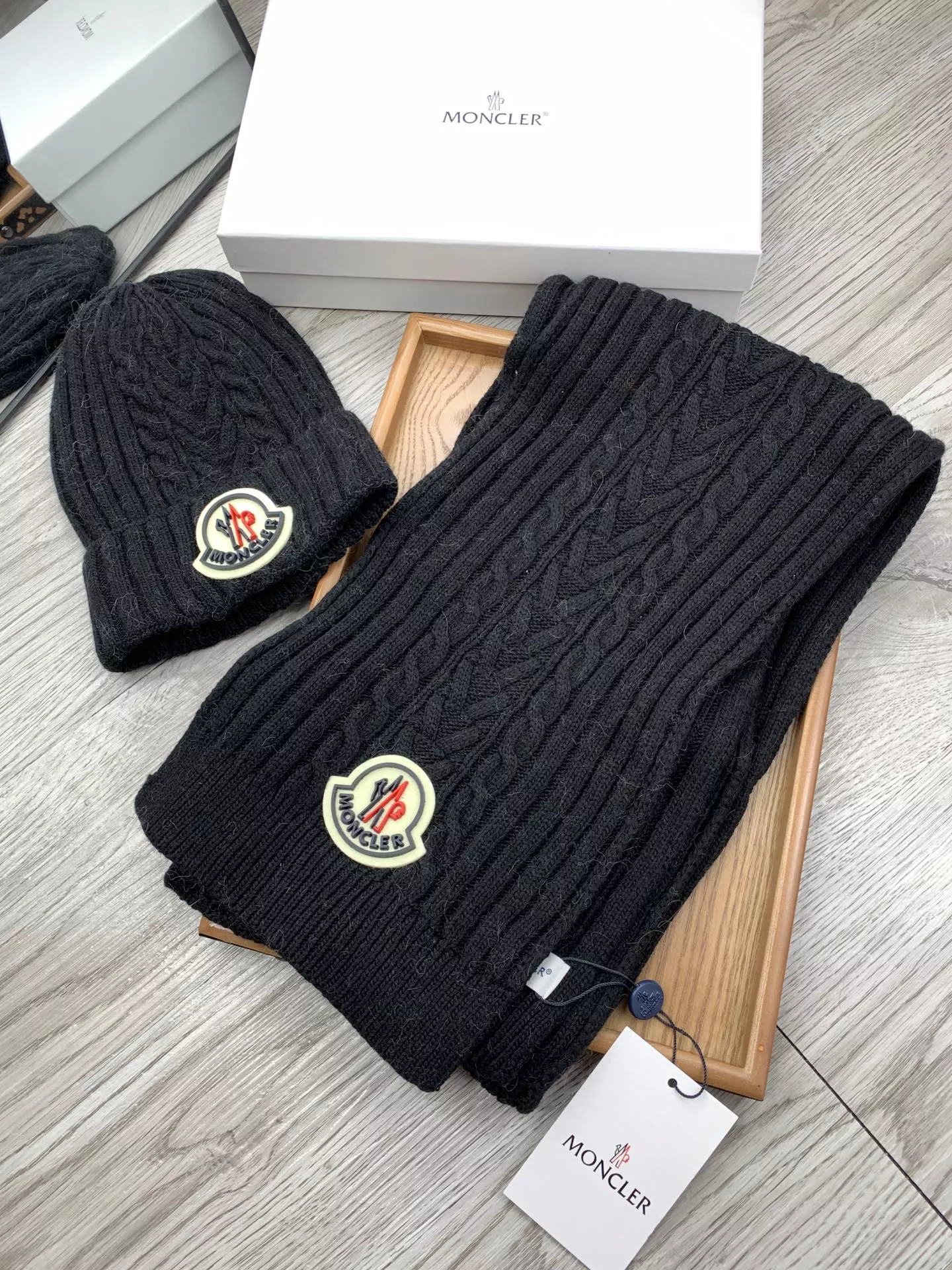 Moncler Hat and Scarf Set ModernLook 683