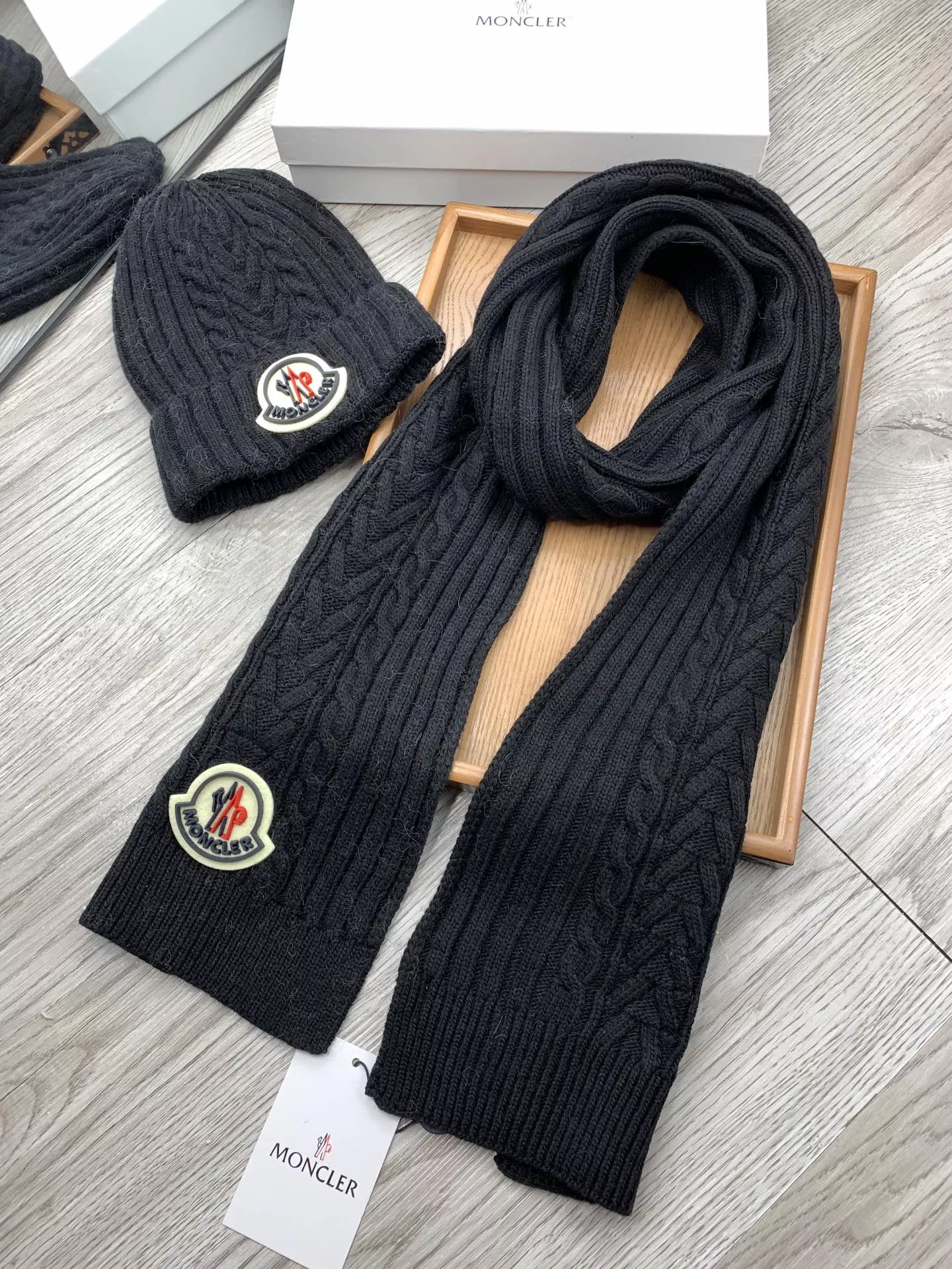 Moncler Hat and Scarf Set ModernLook 683