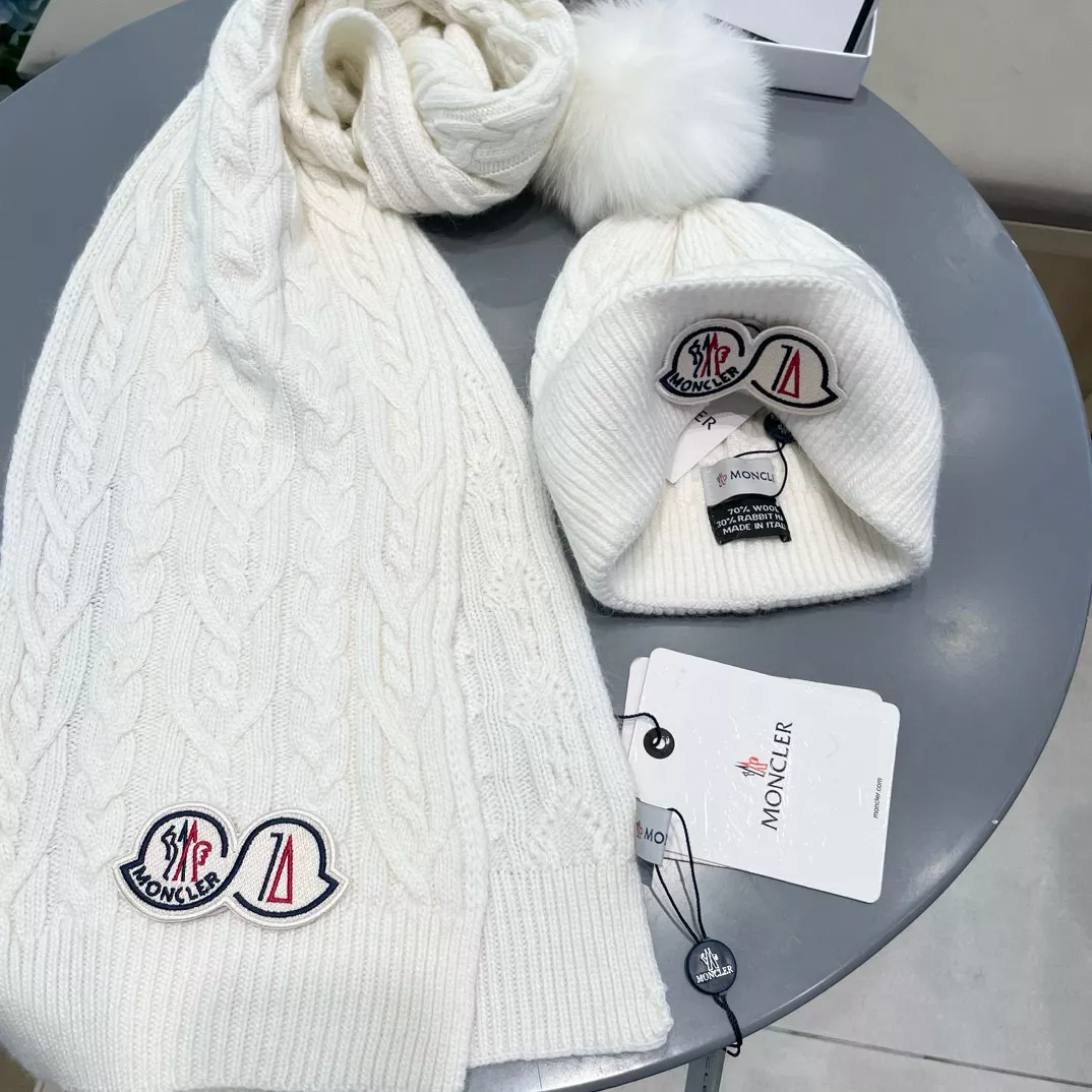 Moncler Hat and Scarf Set Sophisticated 8510