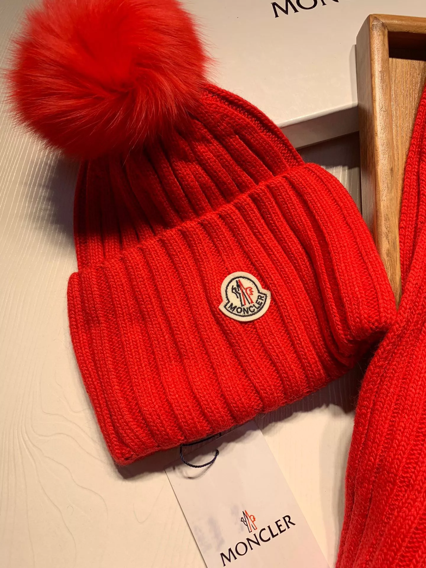 Moncler Hat and Scarf Set Sophisticated 9437