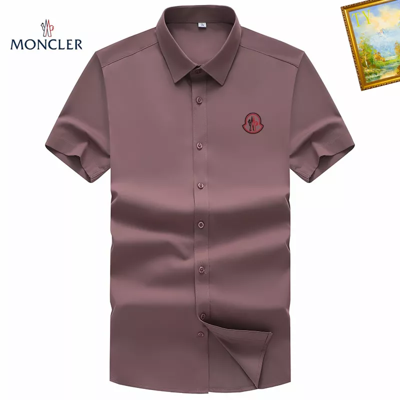 Moncler Shirts Short Sleeved For Men Bright 3728