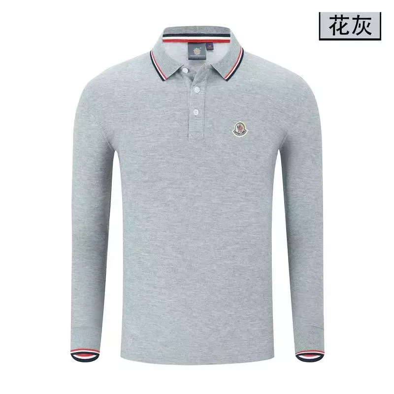Moncler T-Shirts Long Sleeved For Men Bright 8601