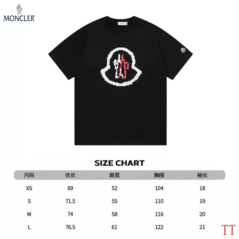 Moncler T-Shirts Short Sleeved For Unisex Breathable 3004