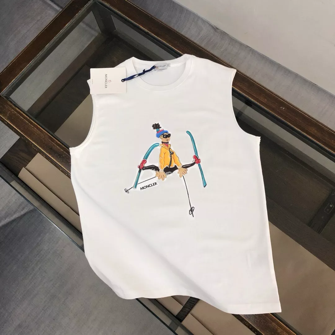 Moncler T-Shirts Sleeveless For Unisex Compact 9243