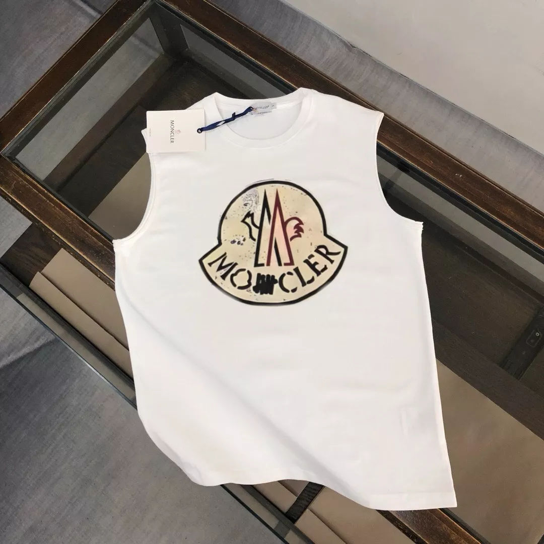 Moncler T-Shirts Sleeveless For Unisex Vibrant 4871