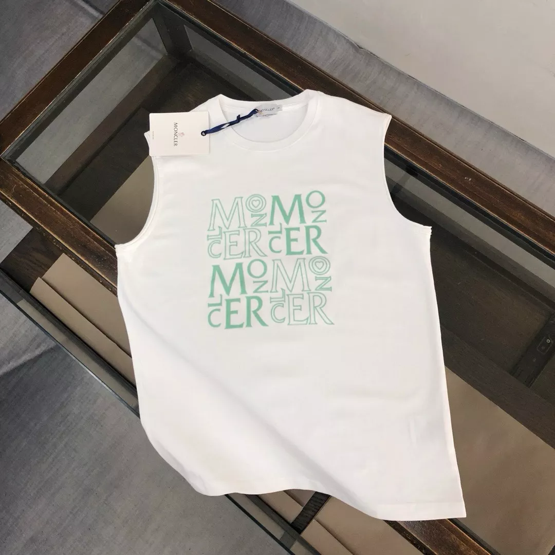 Moncler T-Shirts Sleeveless For Unisex Vibrant 639