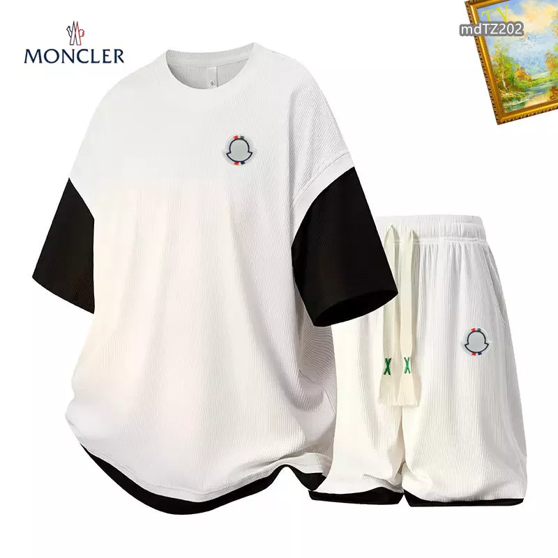 Moncler Tracksuits Short Sleeved For Men Affordable 7224