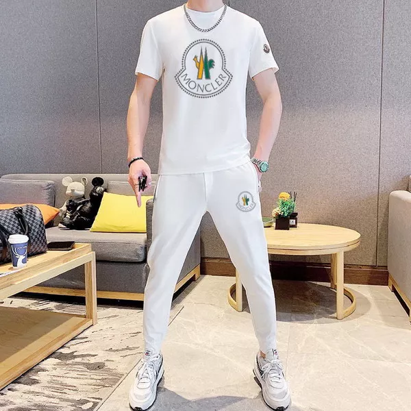 Moncler Tracksuits Short Sleeved For Men Breathable 8066