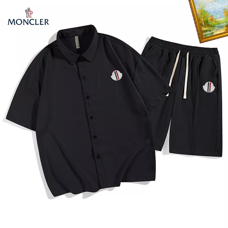 Moncler Tracksuits Short Sleeved For Men Versatile 4393