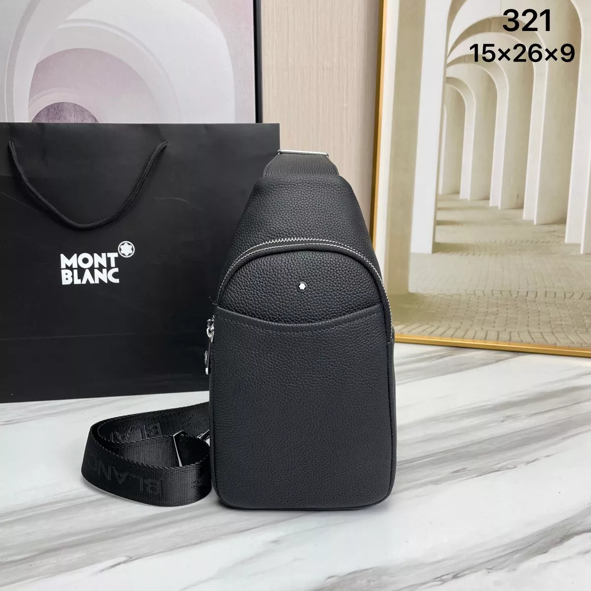 Mont Blanc AAA Man Messenger Bags Resilient 1474