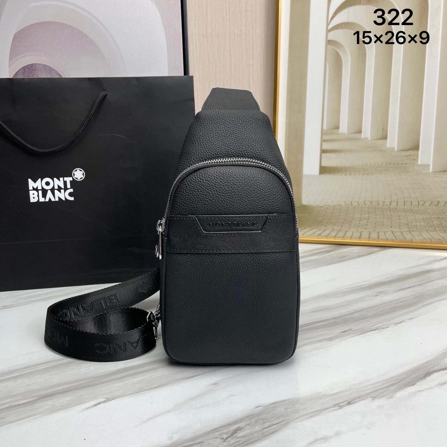 Mont Blanc AAA Man Messenger Bags Sleek 9498