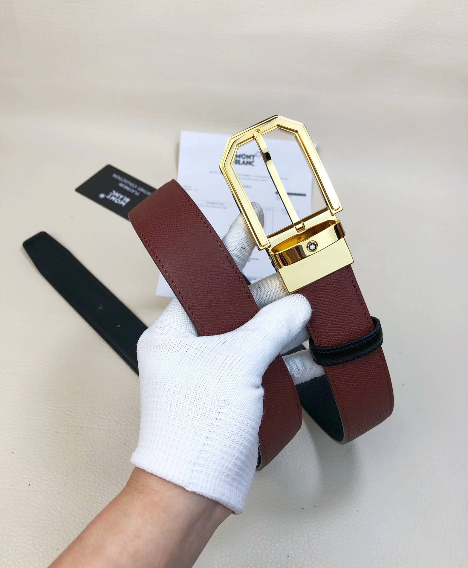 Montblanc AAA Quality Belts For Men Sleek 4666