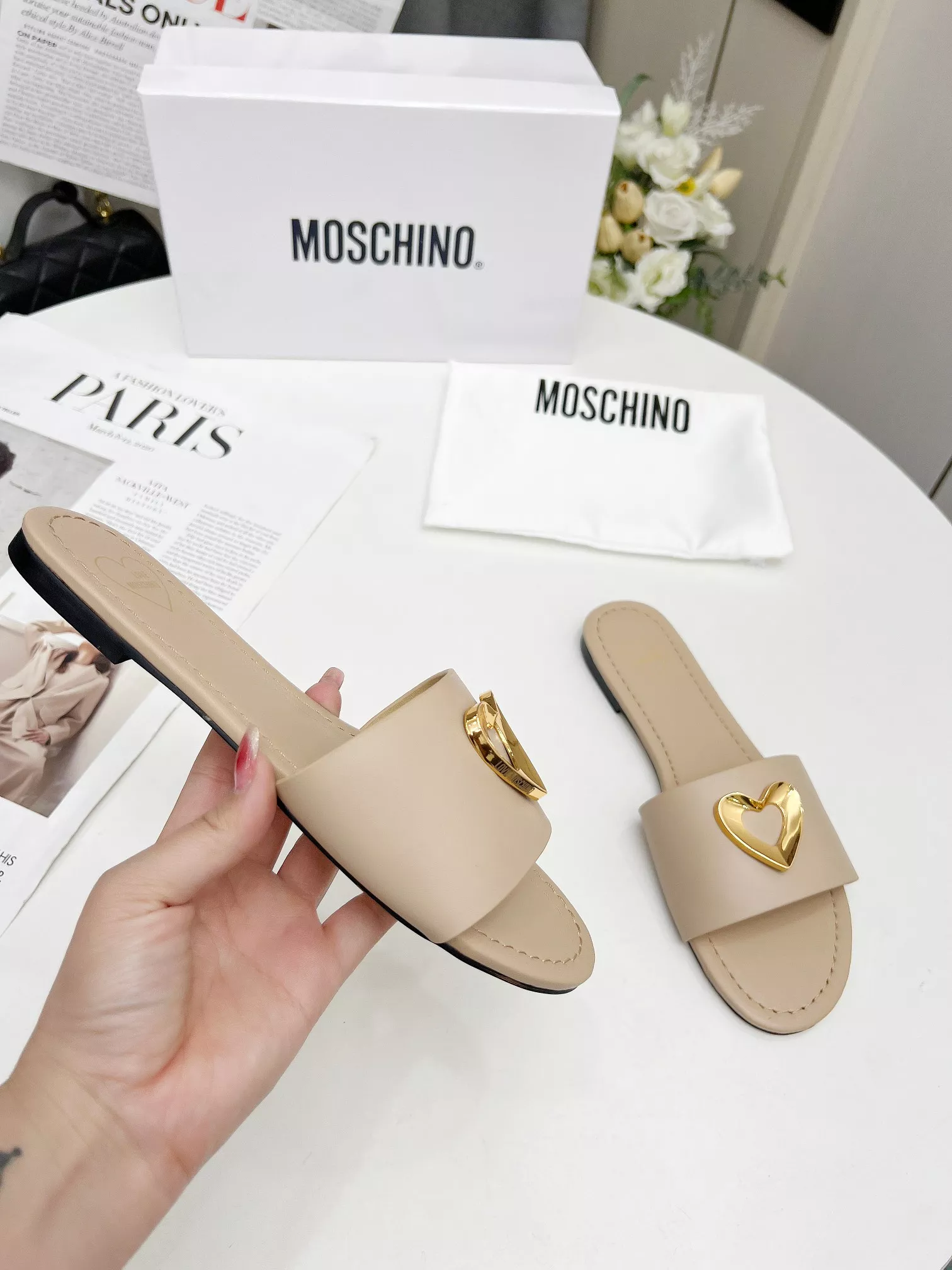 Moschino Slippers For Women Affordable 4735