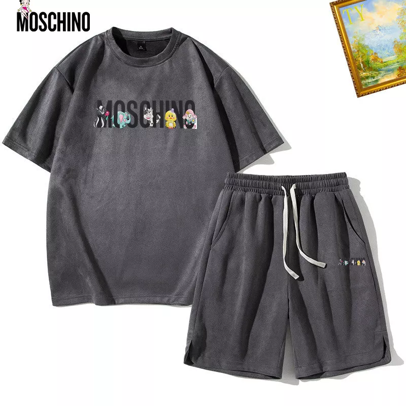 Moschino Tracksuits Short Sleeved For Men Elegant 3063
