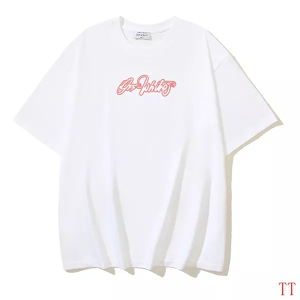 NewStyle 1387 Off-White T-Shirts Short Sleeved For Unisex