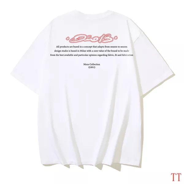 NewStyle 1387 Off-White T-Shirts Short Sleeved For Unisex