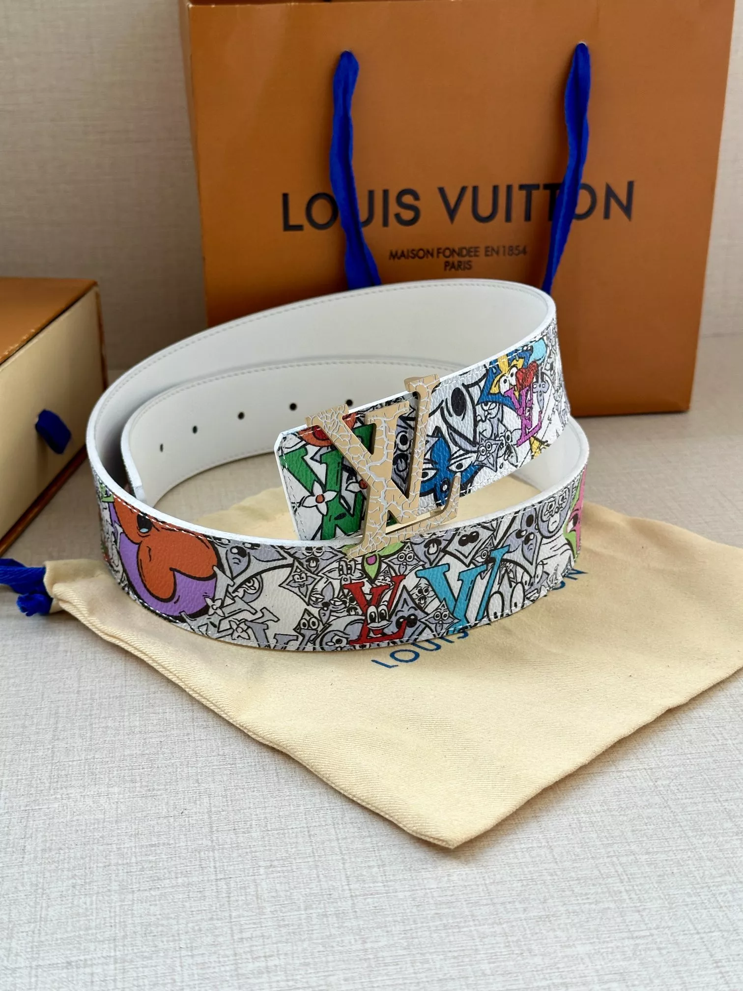 NewStyle 1565 Louis Vuitton AAA Quality Belts In 4.0cm For Men