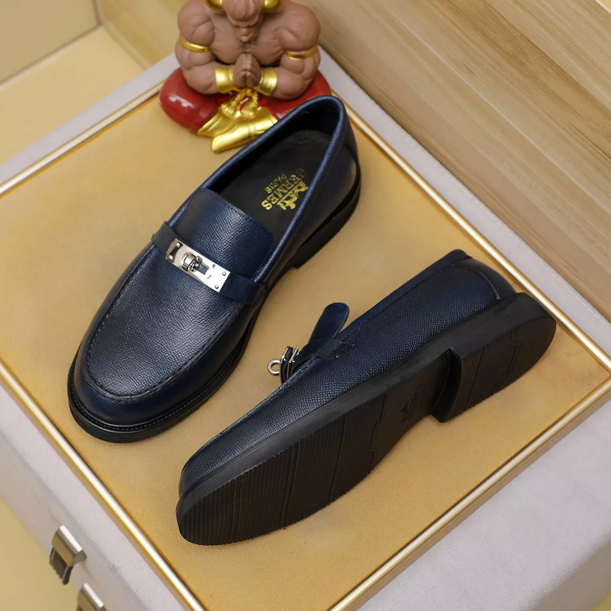 NewStyle 1747 Hermes Leather Shoes For Men