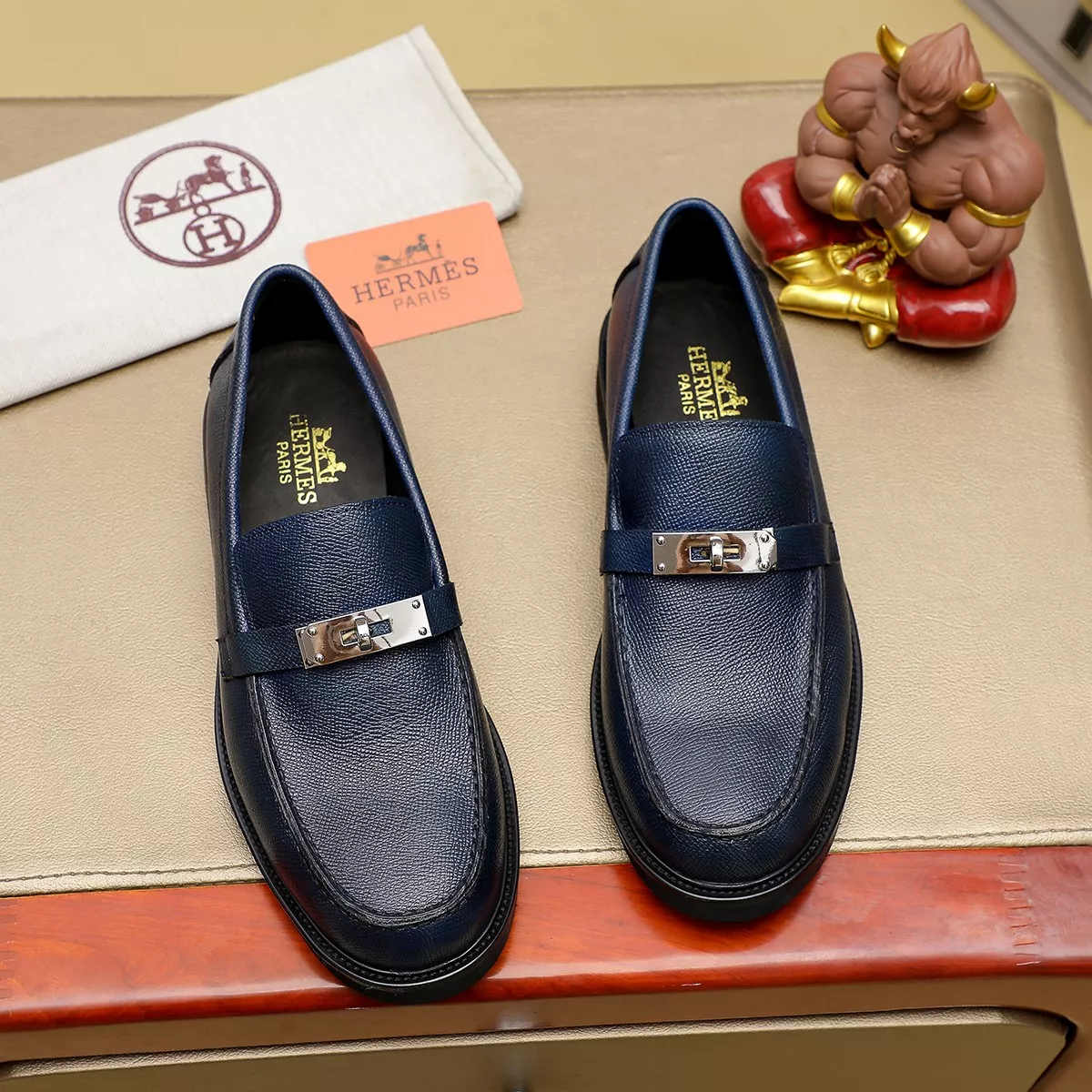 NewStyle 1747 Hermes Leather Shoes For Men