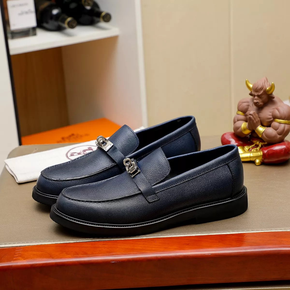 NewStyle 1747 Hermes Leather Shoes For Men