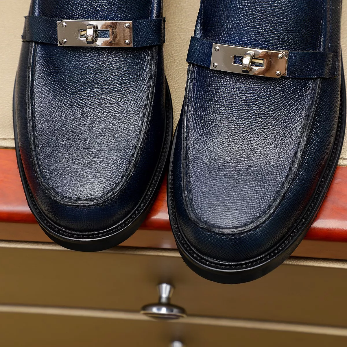 NewStyle 1747 Hermes Leather Shoes For Men