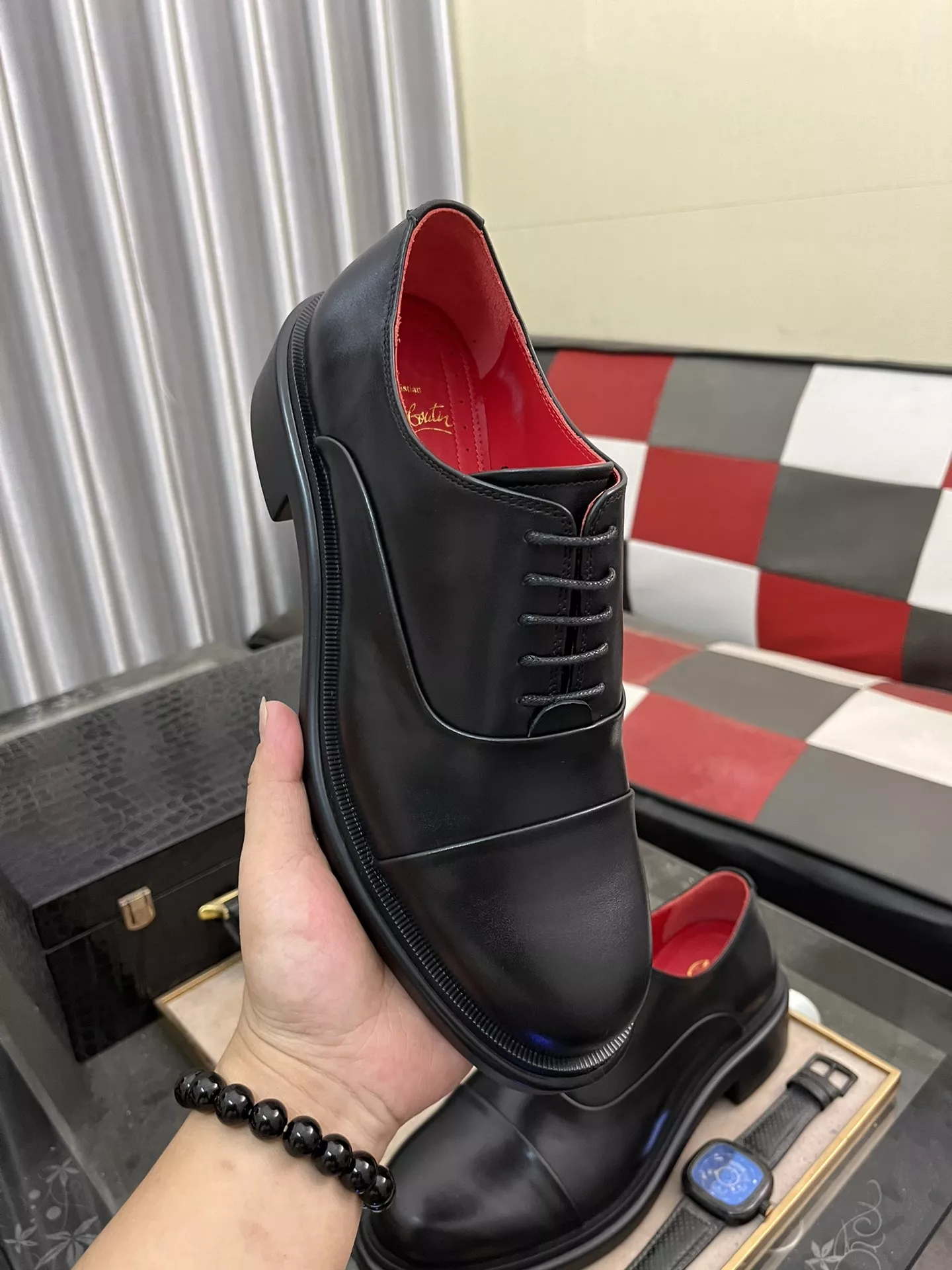 NewStyle 2233 Christian Louboutin Leather Shoes For Men