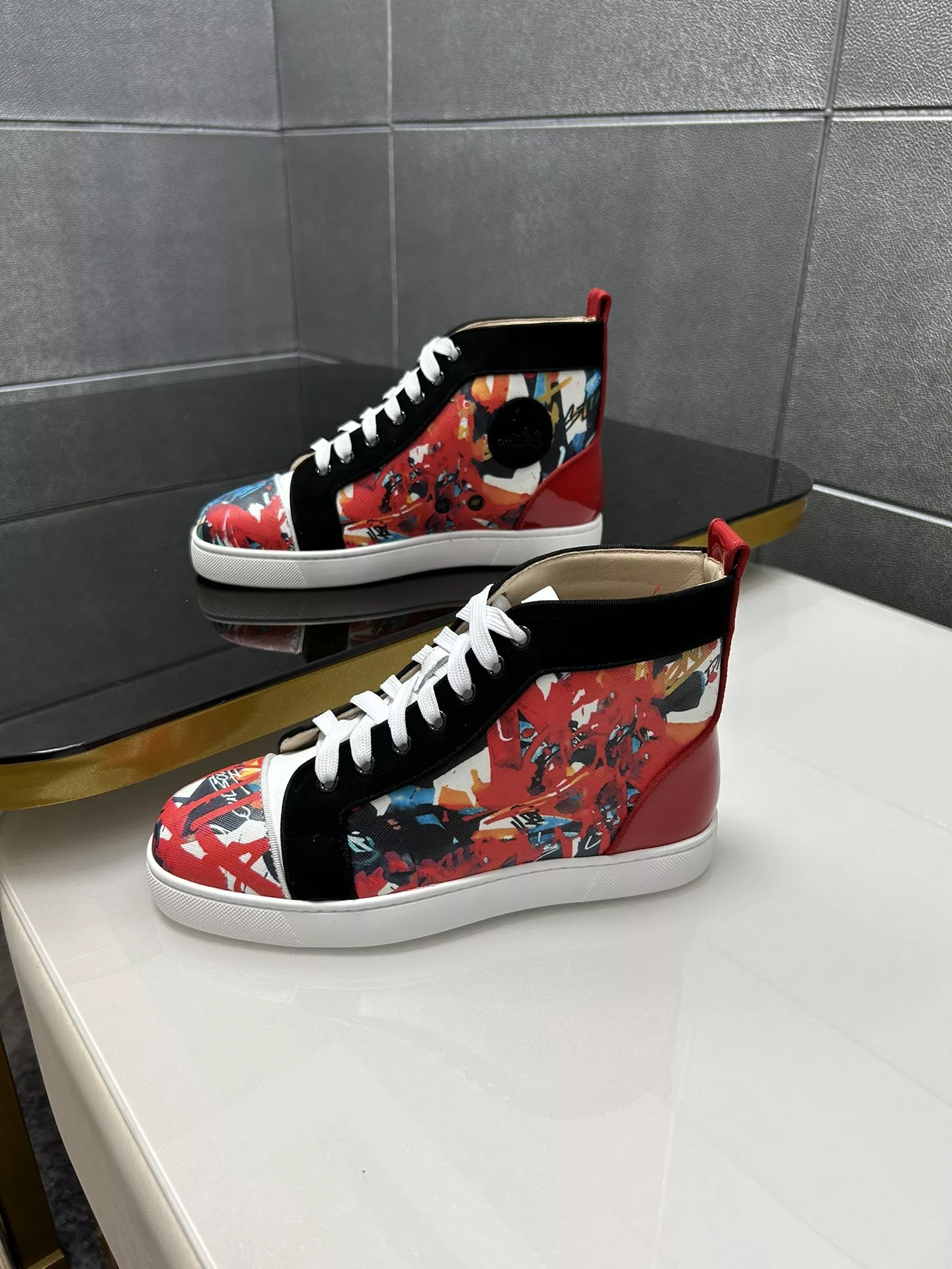 NewStyle 2984 Christian Louboutin High Top Shoes For Men