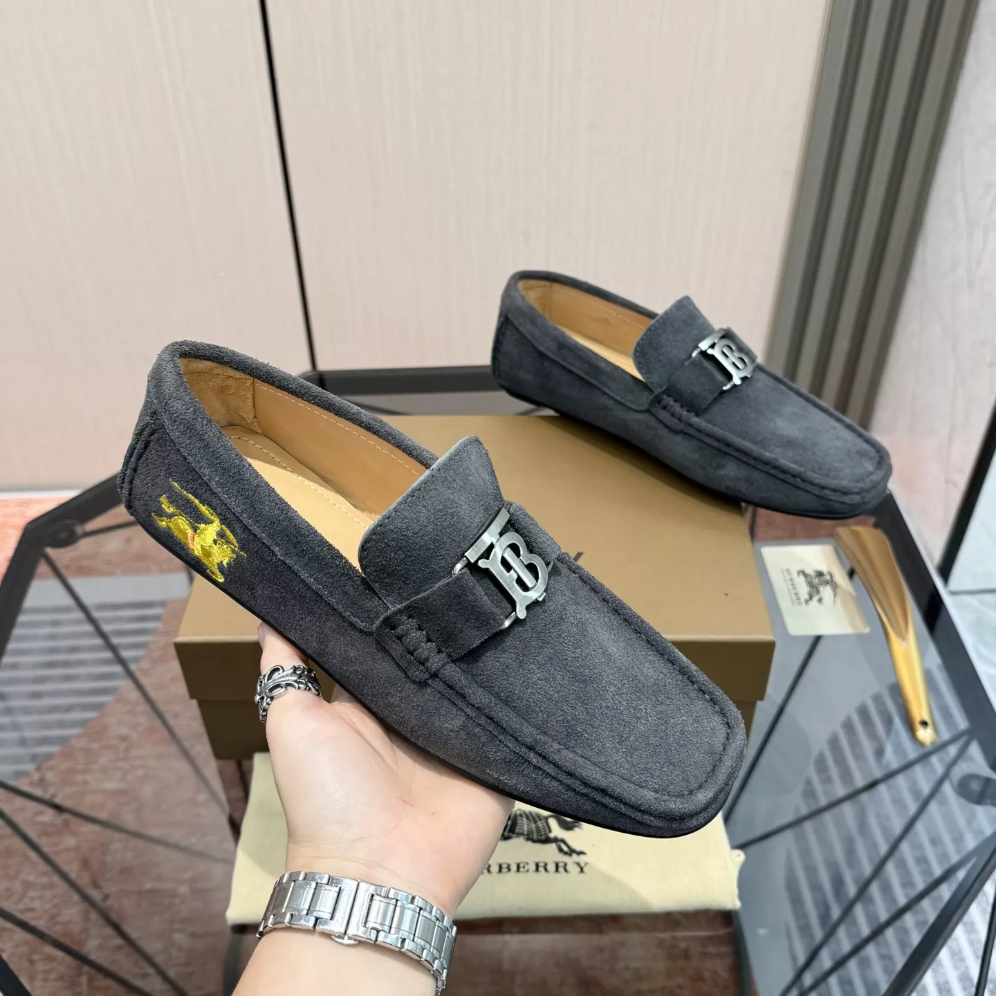NewStyle 3303 Burberry Leather Shoes For Men