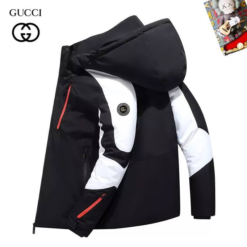 NewStyle 3328 Gucci Down Feather Coat Long Sleeved For Men
