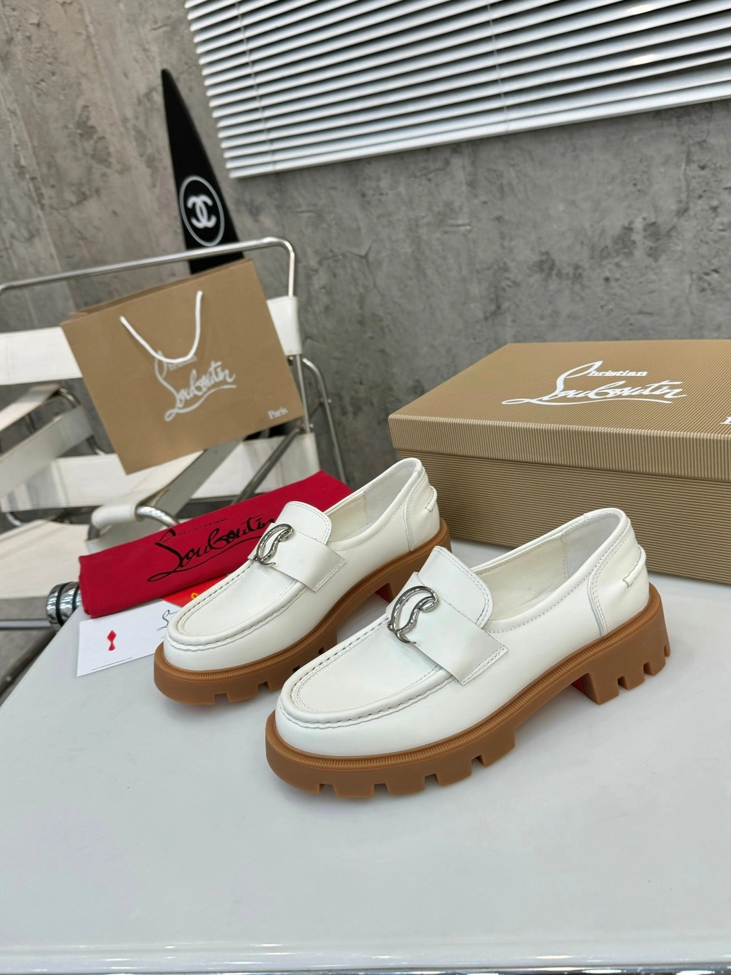 NewStyle 3729 Christian Louboutin Leather Shoes For Women