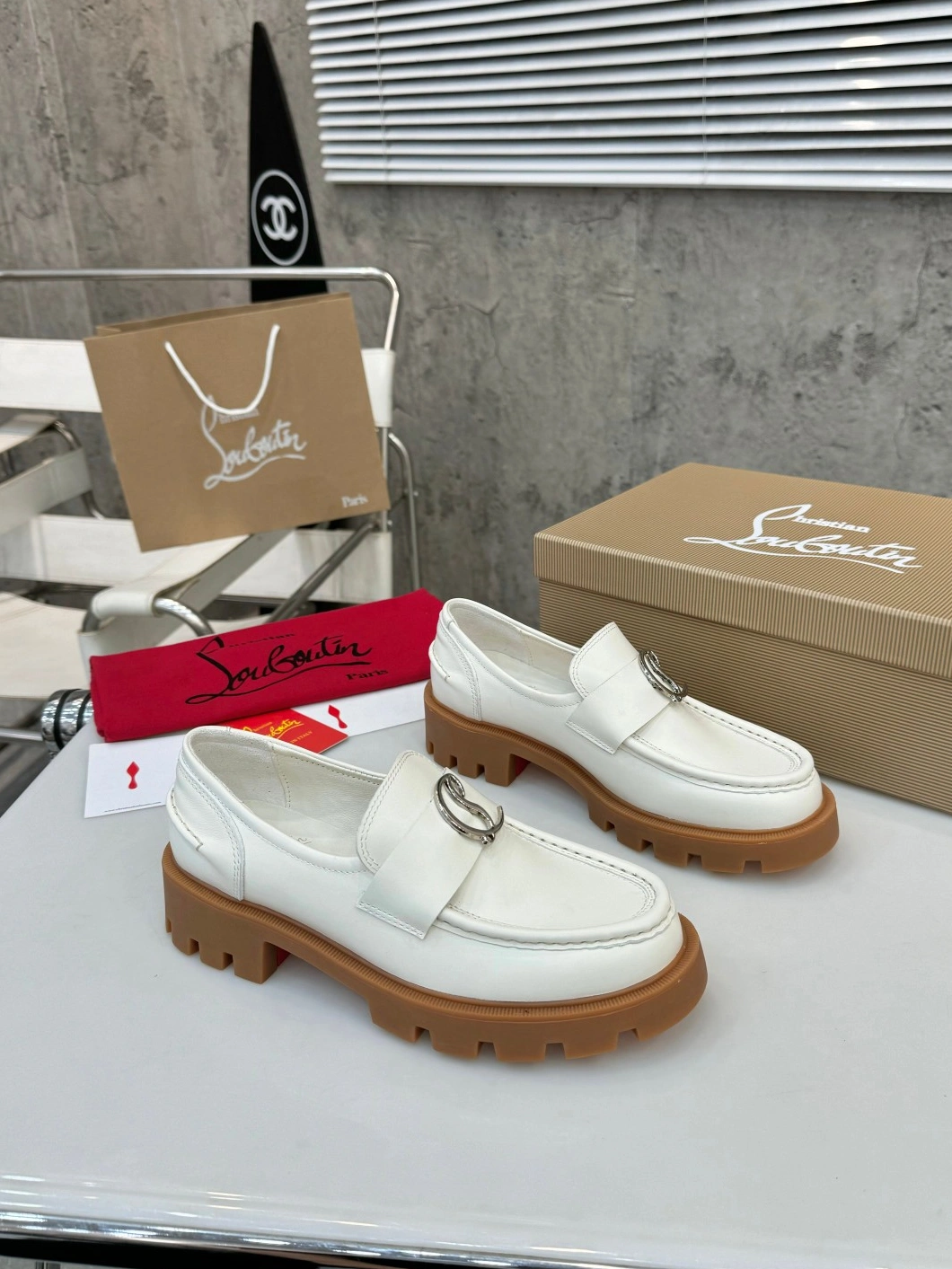 NewStyle 3729 Christian Louboutin Leather Shoes For Women