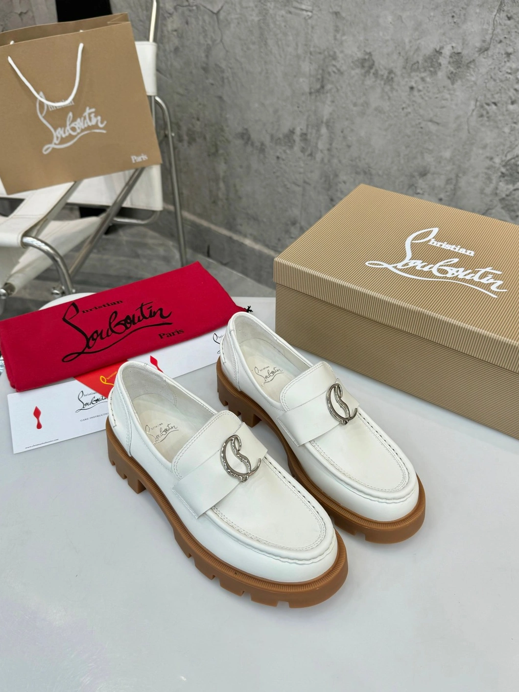 NewStyle 3729 Christian Louboutin Leather Shoes For Women
