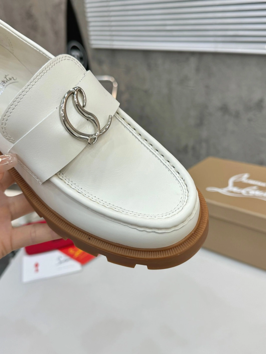 NewStyle 3729 Christian Louboutin Leather Shoes For Women