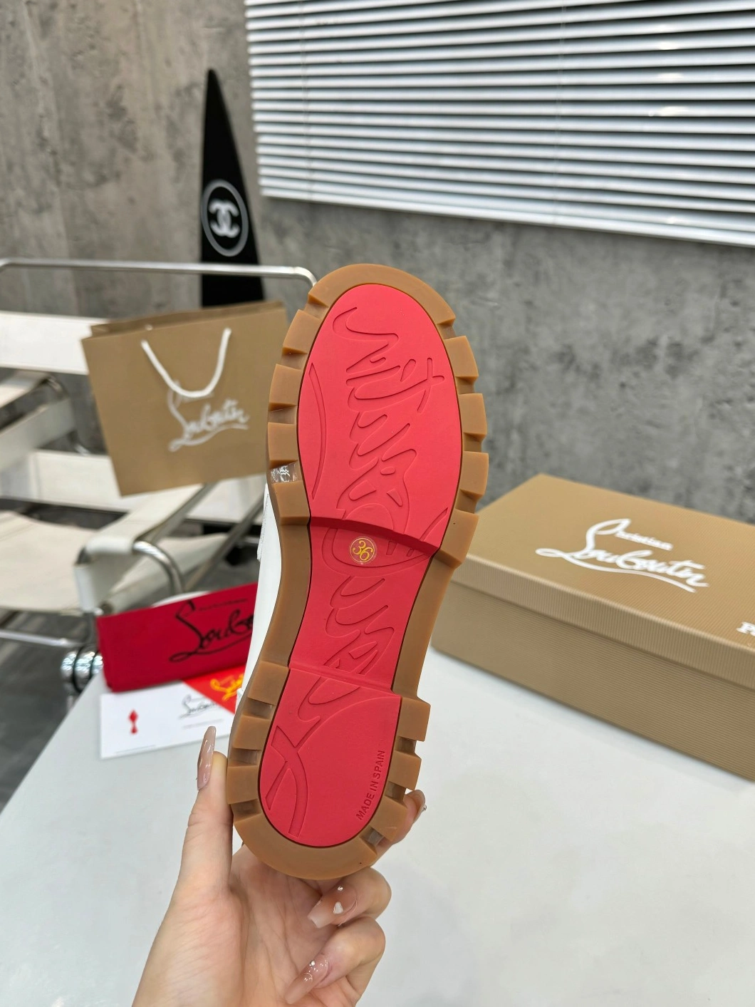 NewStyle 3729 Christian Louboutin Leather Shoes For Women