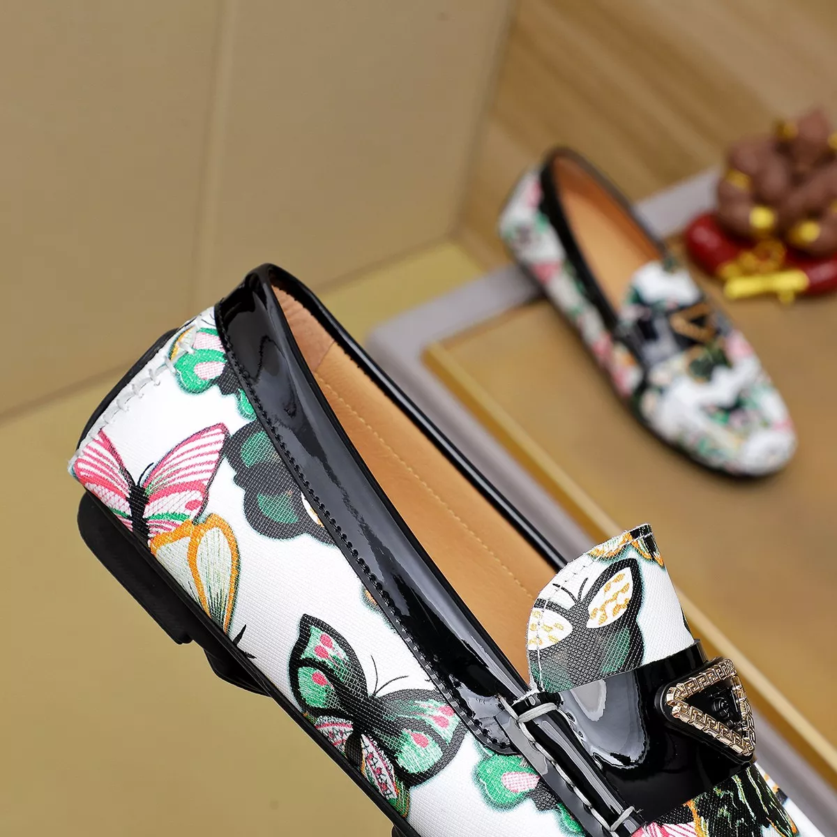 NewStyle 4085 Versace Leather Shoes For Men